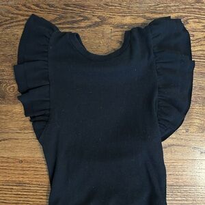Zara Elegant Black Knit Top
